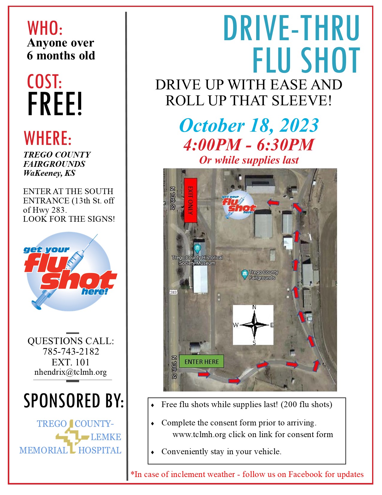 Drive thru flu shot 101823